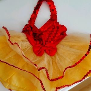 Build A Bear Red and Gold Dress for Promise Pets